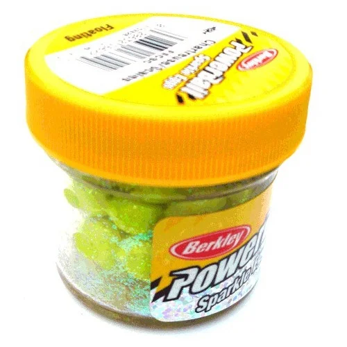 Fynd PowerBait Floating Sparkle Power Eggs - Chartreuse Scales