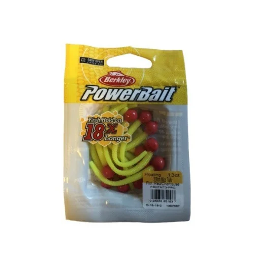 Populärt val Powerbait Mice Tail - Fluo Red / Chartreuse