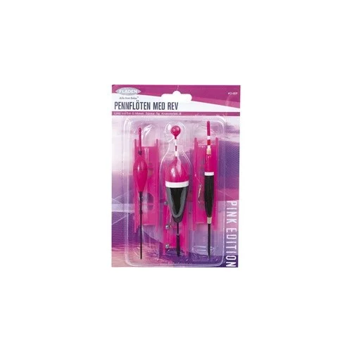 Kampanjpris Fladen Pennflöten med rev, 3-pack - Rosa