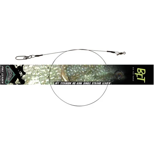 BFT Titanium No-Kink Leader 18" 50 lb Billig