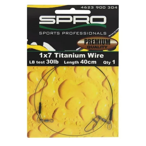 Trygg betalning Spro 1x7 Titanium Gäddtafs 27,3kg 40cm