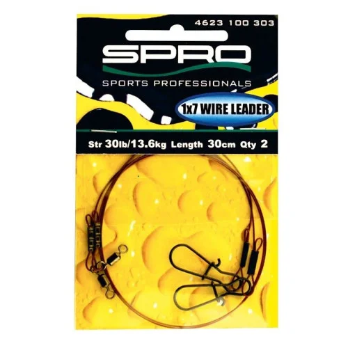 Säker betalning Spro 1x7 Kamobrun Tafs 13,6kg 30cm 2-pack
