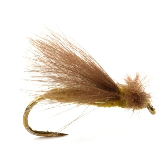 Guideline CDC Caddis Adult Olive # 12 risnedsättning