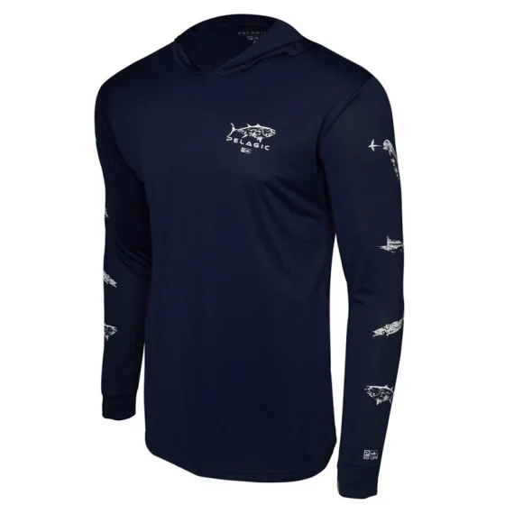 Kampanjpris Pelagic AquaTek Hooded - Gyotaku NVY
