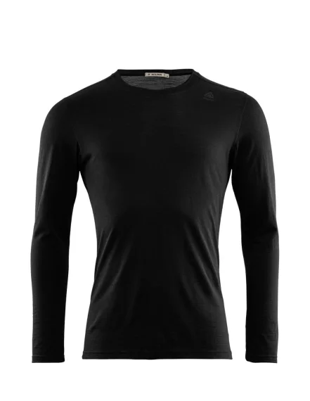 I lager Aclima LightWool Undershirt Long Sleeve Jet Black