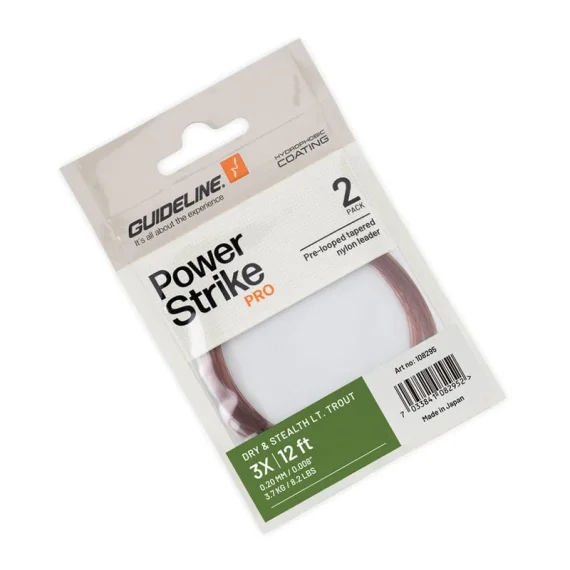 Guideline Dry & Stealth Light Trout Leader 12' 2-pack Handla nu