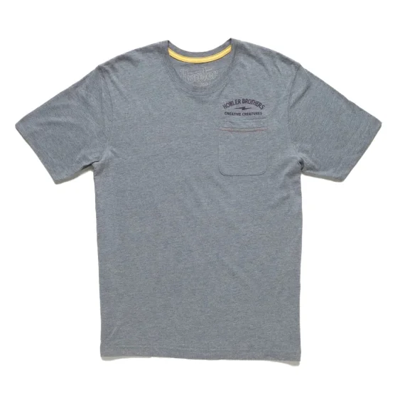 Howler Select Pocket T Creative Creatures Octopus Grey Heather Säker betalning