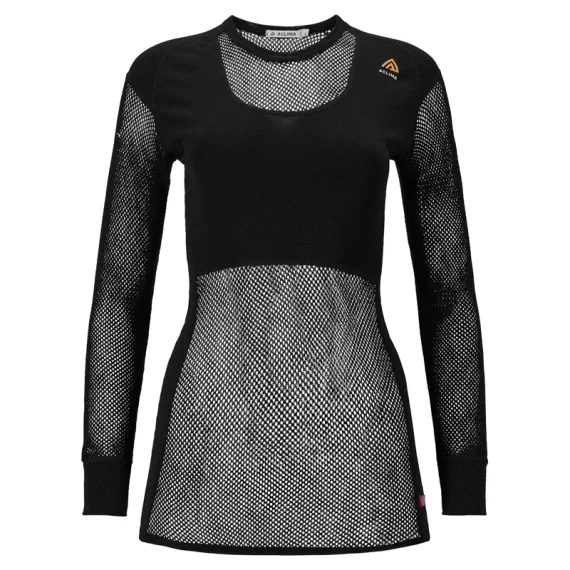 Aclima WoolNet Original Crewneck W's Jet Black Begränsat erbjudande