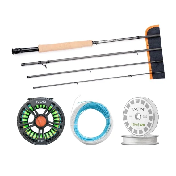 Nedsatt pris Guideline Rivolt Coastal+ Flugset - 9' #7