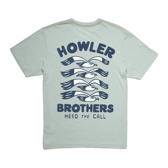 Howler Bro's Cotton T-Shirt Flocka Seagulls Puritan Grey Handla nu