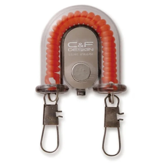 C&F 2-in-1 Retractor w Fly Catcher Orange (CFA-70WF) Lågt pris