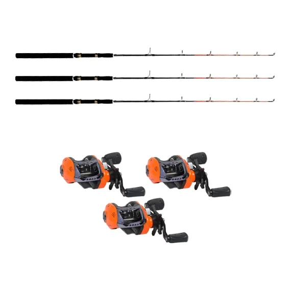 Begränsat erbjudande Fladen Maxximus Predator Ice Medium 140cm & Warbird Combo 3-Pack