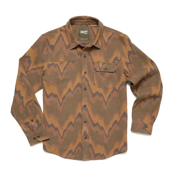 Beställ nu Howler Bro's Harker's Flannel Sediment Jacquard Camel
