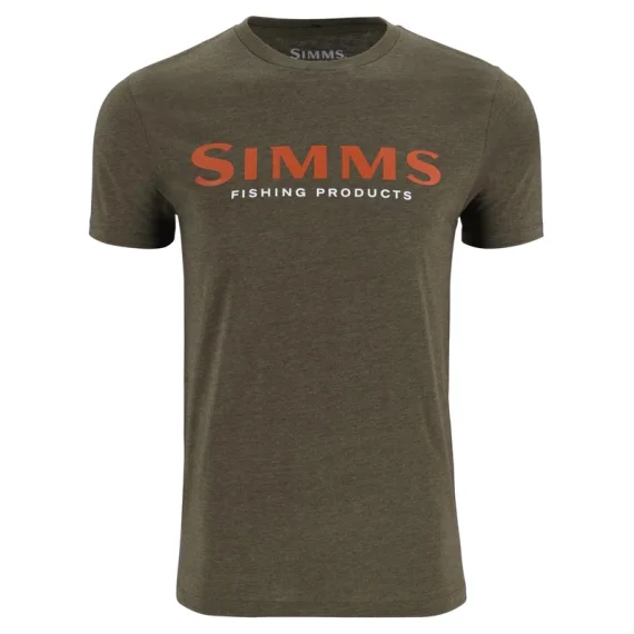 Simms Logo T-Shirt Loden Heather I lager