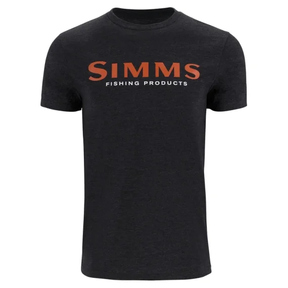 Snabb leverans Simms Logo T-Shirt Dark Gunmetal Heather