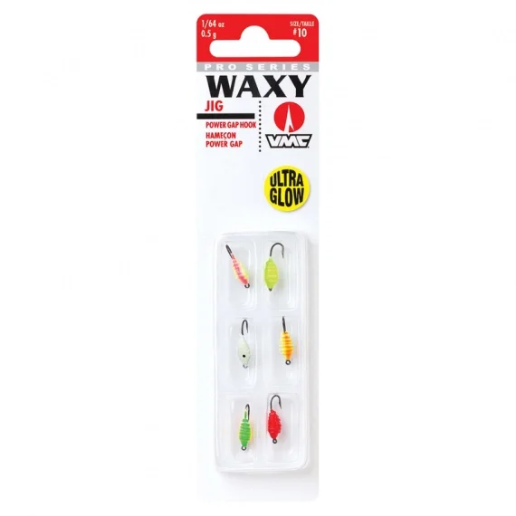 Blue Fox Waxy Jig Kit #8 Glow 0,9gr (6-pack) Fynd