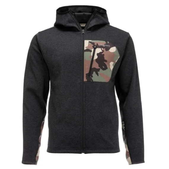 Simms CX Hoody Black Heather Snabb frakt