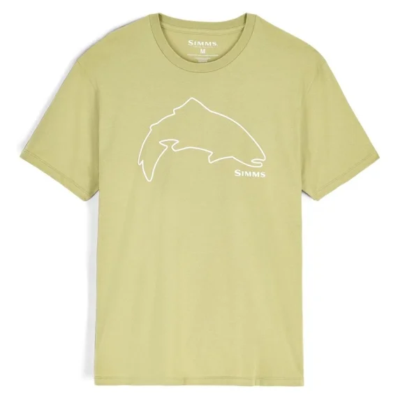Simms Trout Outline T-Shirt Tent Green Snabb frakt