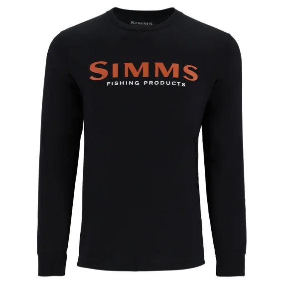 Populär Simms Logo Shirt LS Jet Black