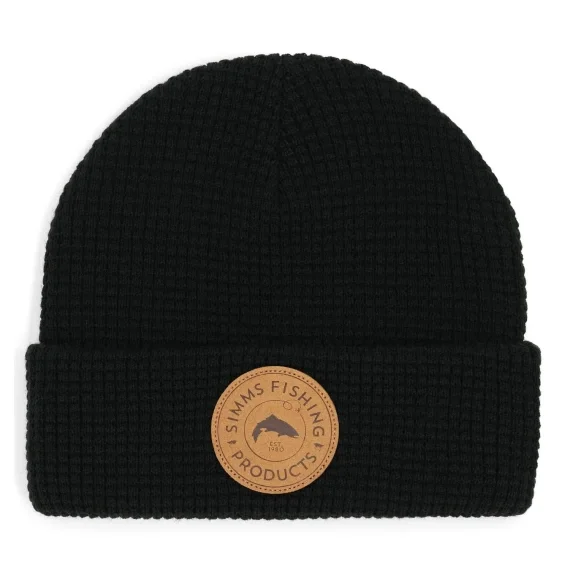 Nyhet Simms Everyday Waffle Knit Beanie Black