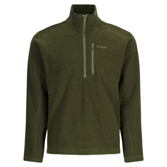 Simms Rivershed Half Zip Riffle Heather Beställ nu