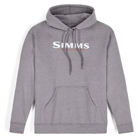 Fri frakt Simms Logo Hoody Grey Heather