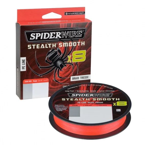 SpiderWire Stealth Smooth braid 8 150m Red Outlet