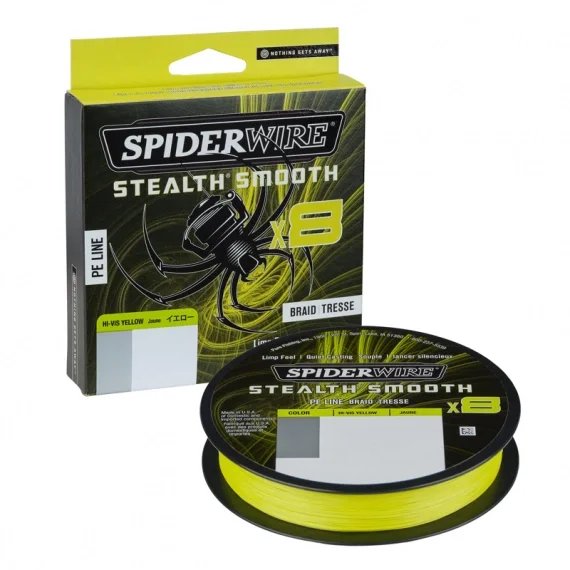 Nyhet Spiderwire Stealth Smooth Braid 8 Hi-Vis Yellow