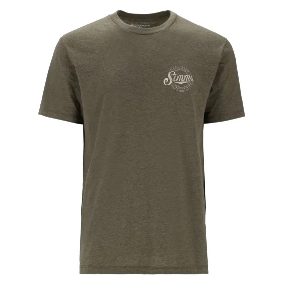 Lågt pris Simms Circle Lockup T-Shirt Military Heather