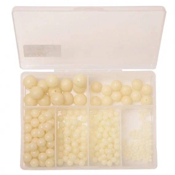 Nedsatt pris Fladen Luminous Soft Bead 300pcs 5, 8, 10mm Assorted