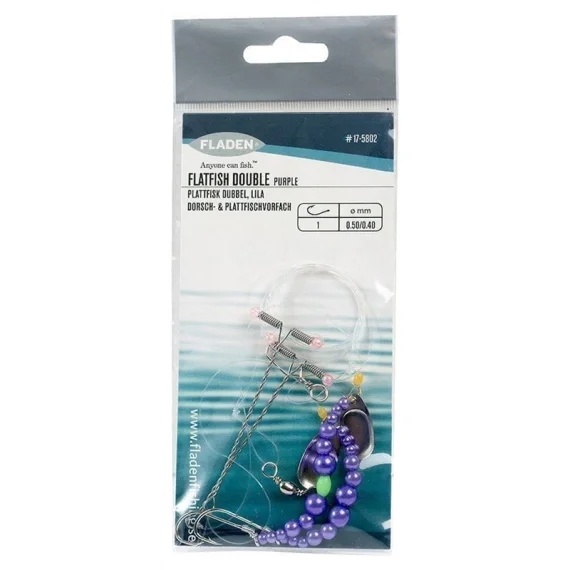 Fladen Plattfisk Dubbel Lila Stl 1 Main Line 0.50mm, Leader 0.40mm Köp nu