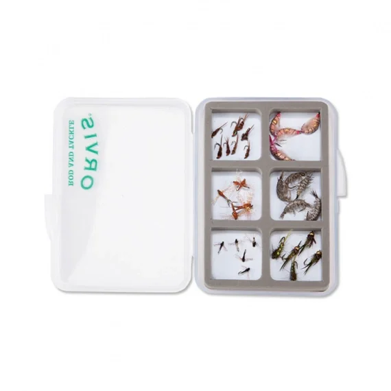 Orvis Super Slim Shirt Pocket Fly Box, 6 Mag Comp Trygg betalning
