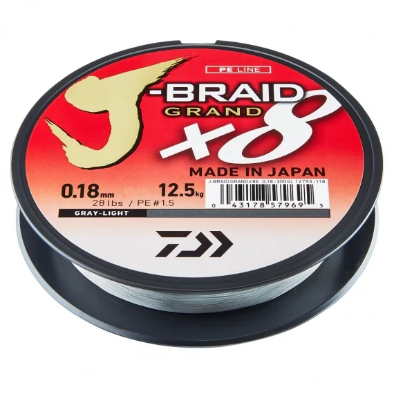 Fynd Daiwa J-braid Grand X8 Grey 135m