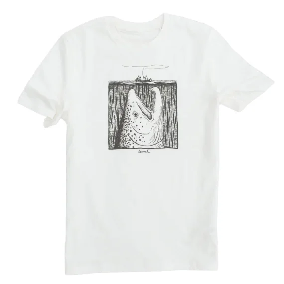 Lemmel Moby Trout T-Shirt, Off White Snabb leverans