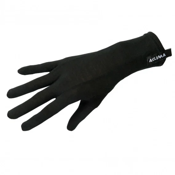Lightwool Liner Gloves Unisex Jet Black, Large Kampanj