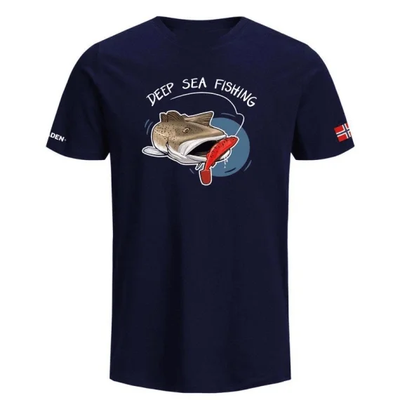 Fladen T-Shirt Hungry Cod Blue Premium