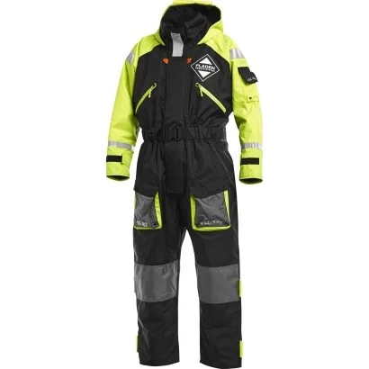 Fladen Flytoverall 845XY svart/gul Snabb frakt