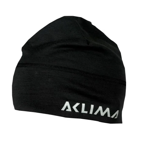 Aclima Lightwool Beanie Unisex Jet Black I lager