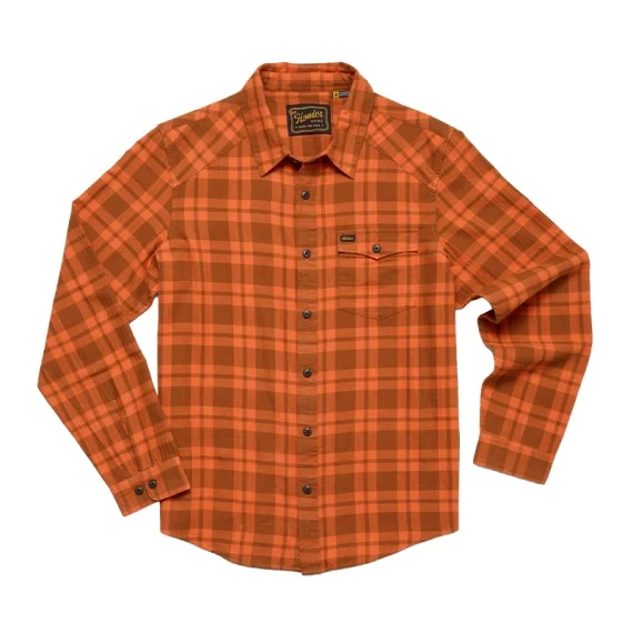 Rabatt Howler Bro's La Grange Lightweight Flannel Cohen Plaid Pumpkin