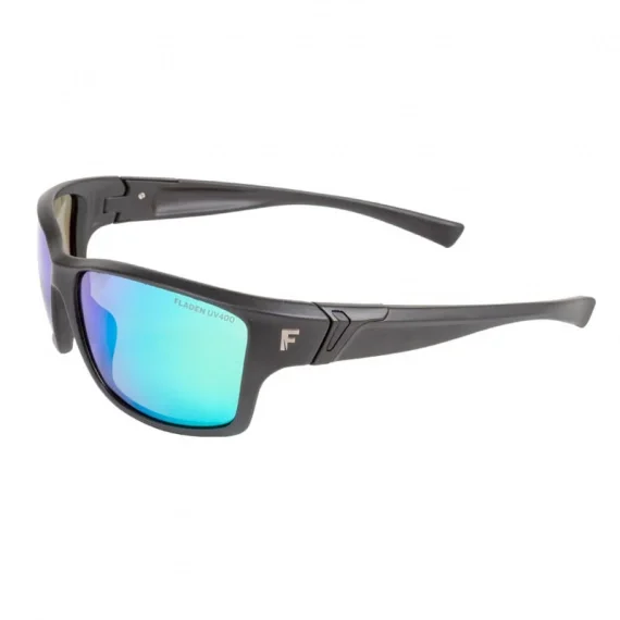 Nyhet Fladen Polarized Sunglasses Floating Matt Black Green Revo Lens