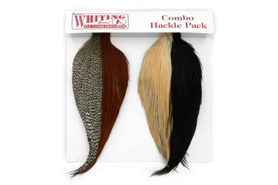 Whiting Introductory Hackle Pack - Four 1/2 Capes Kundfavorit