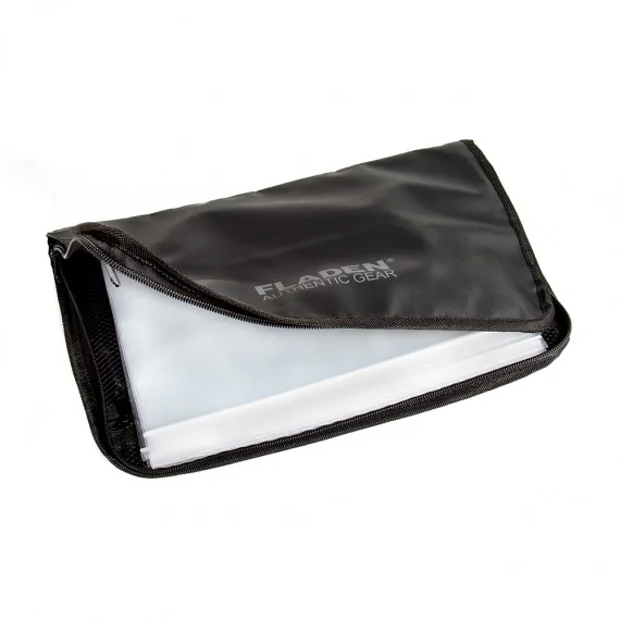 Fladen Tackelpärm Med 10st Plastfickor Tarpaulin 21x36cm Säker betalning