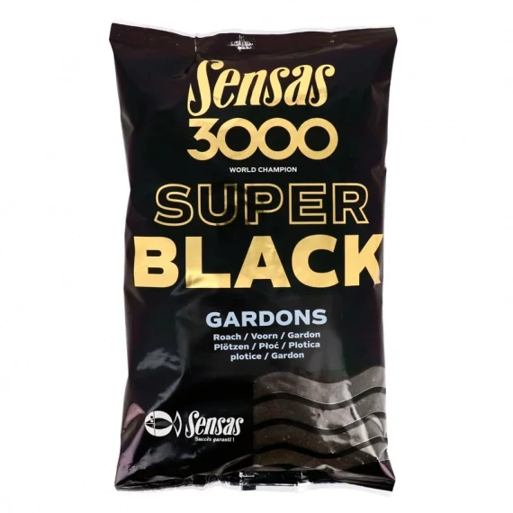 Sensas 3000 Super Black Gardons 1kg Premium