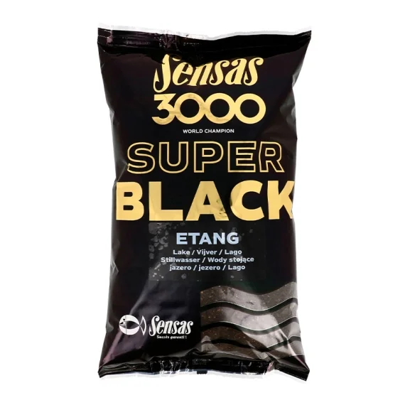 Sensas 3000 Super Black Lake 1kg Rea