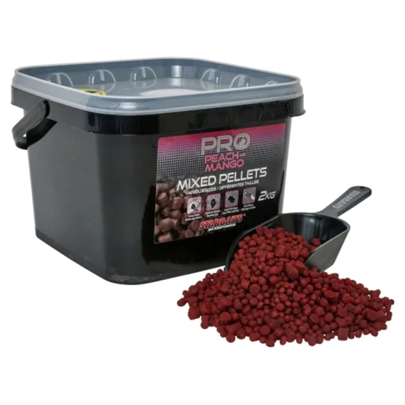 Trygg betalning Starbaits Pro Peach & Mango Pellets Mixed 2kg