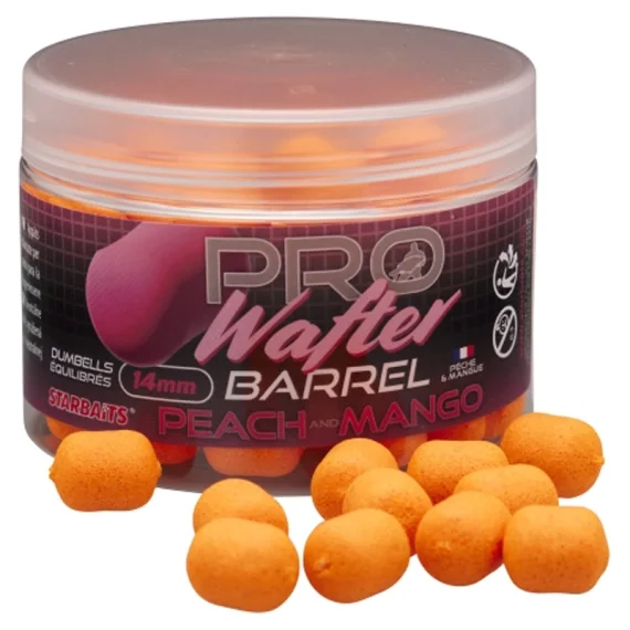 Beställ idag Starbaits Pro Peach & Mango Barrel Wafter 14mm