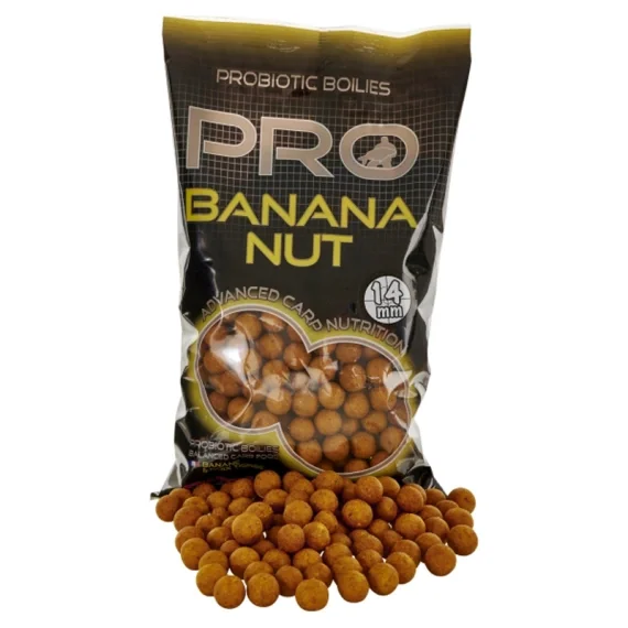 Starbaits Pro Banana Nut Boilies 800g - 14mm Erbjudandepris