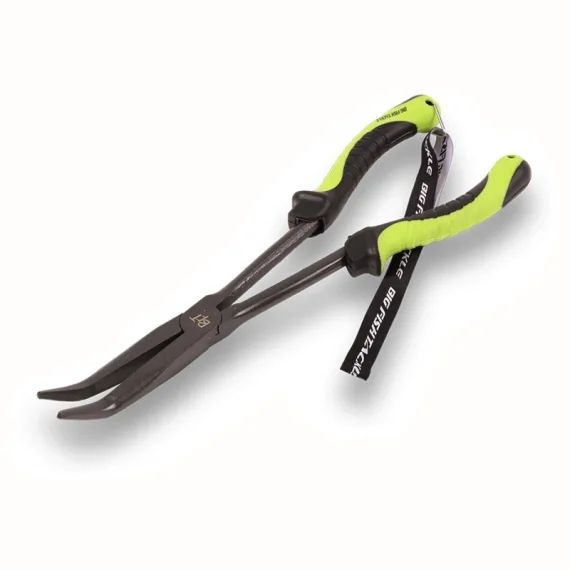 I lager BFT Long Nose Pliers 28cm, Bent - Teflon Coated