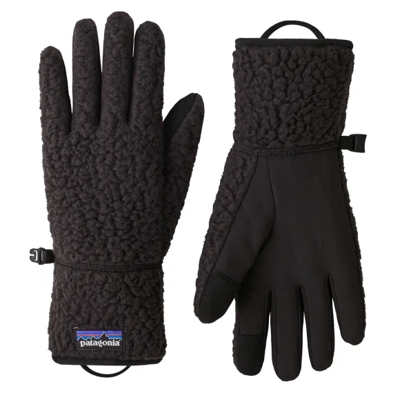 Rabatter Patagonia Retro Pile Gloves Black