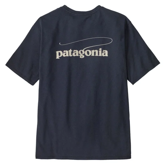 Patagonia M's Casting Logo Responsibili-Tee Smolder Blue Fynd